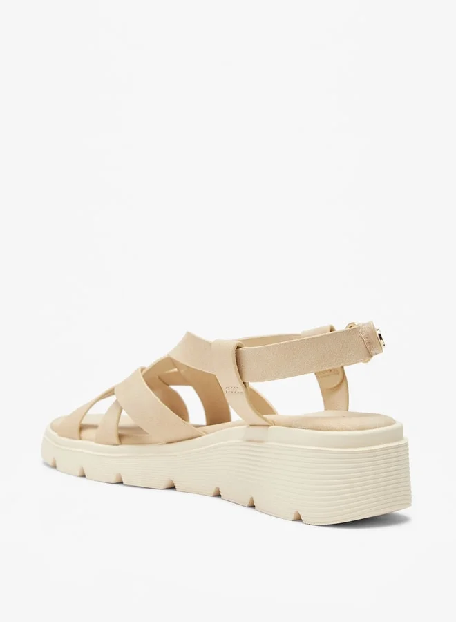 Le Confort Girls Strappy Sandals with Hook and Loop Closure