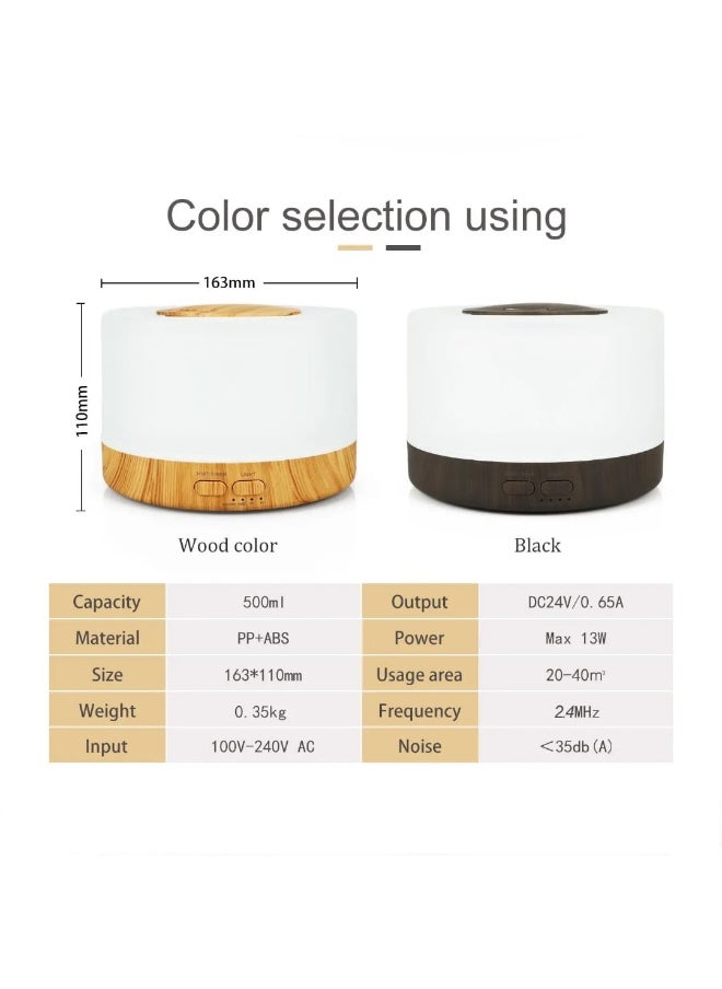 Essential Oil Diffuser Aromatherapy with Auto Shut Off, 4 Timers, BPA Free Design for Bedroom, Home, Office 700ml