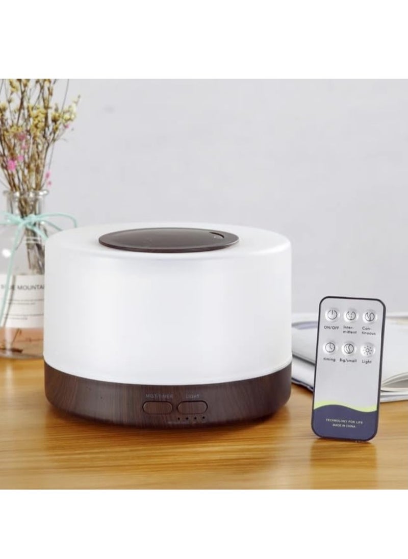 Generic Essential Oil Diffuser Aromatherapy with Auto Shut Off, 4 Timers, 7 Color Lights, BPA Free Design for Bedroom, Home, Office 700ml  - Image 1