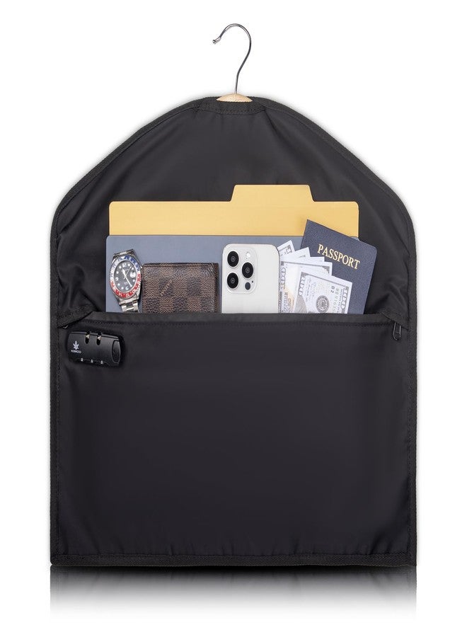 KOSMCCO Lockable Hidden Hanger Diversion Safe - Secret Storage with Pocket for Money & Valuables, Fits Under Clothes, Home Travel Security Safe - Image 1