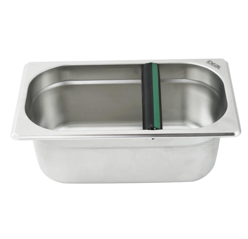 Ideal Stainless Steel Coffee Knock Box Small | Durable Barista Knockout Container | Heavy-Duty Countertop Knock Bin for Espresso Machines (Big) - Image 2