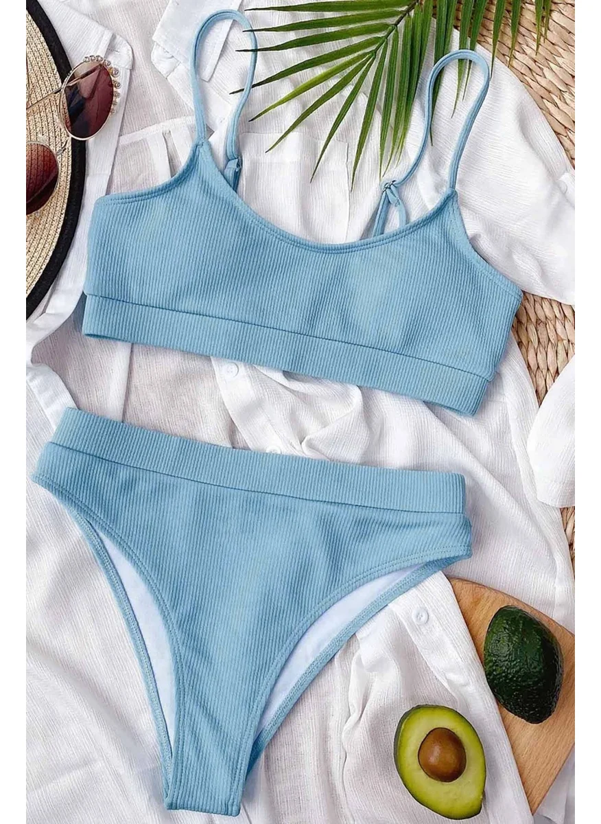 انجلسين High Waist Twill Bikini Bottom