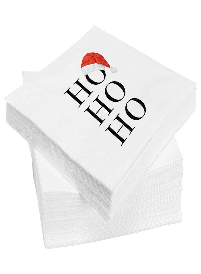 OLYPHAN Santa Napkins Funny Christmas Napkins Paper Cute Fun Holiday Party Napkin 40 Pack, Disposable 6.5 Inches Dinner Parties, Cocktail, Luncheon, Lunch Buffet, Appetizer, Dessert - Image 2