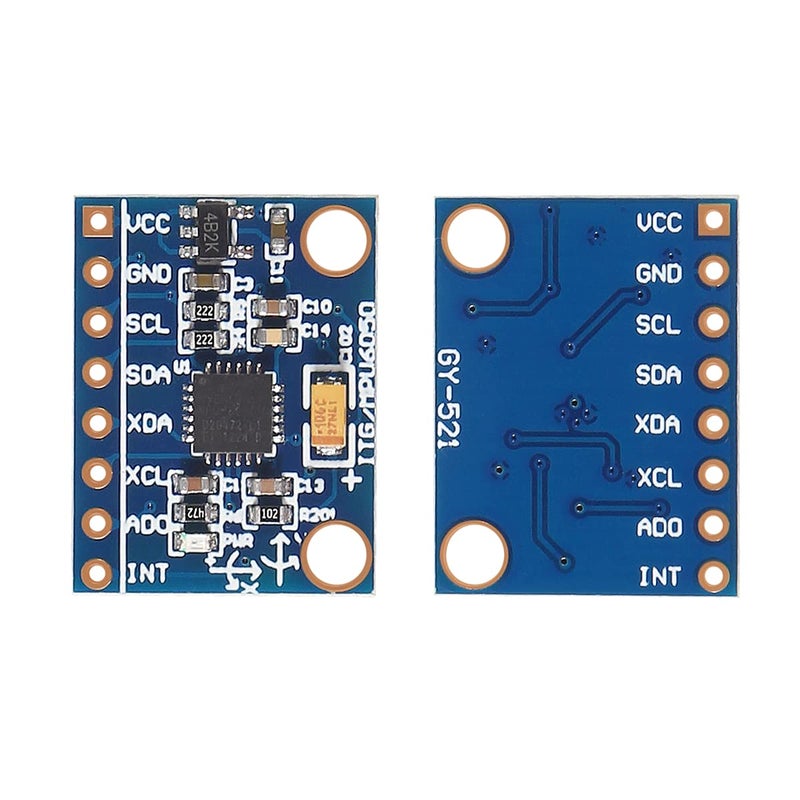 ACEIRMC 10pcs GY-521 MPU-6050 MPU6050 3 Axis Accelerometer Gyroscope Module 6 DOF 6-axis Accelerometer Gyroscope Sensor Module 16 Bit AD Converter Data Output IIC I2C for Arduino - Image 2
