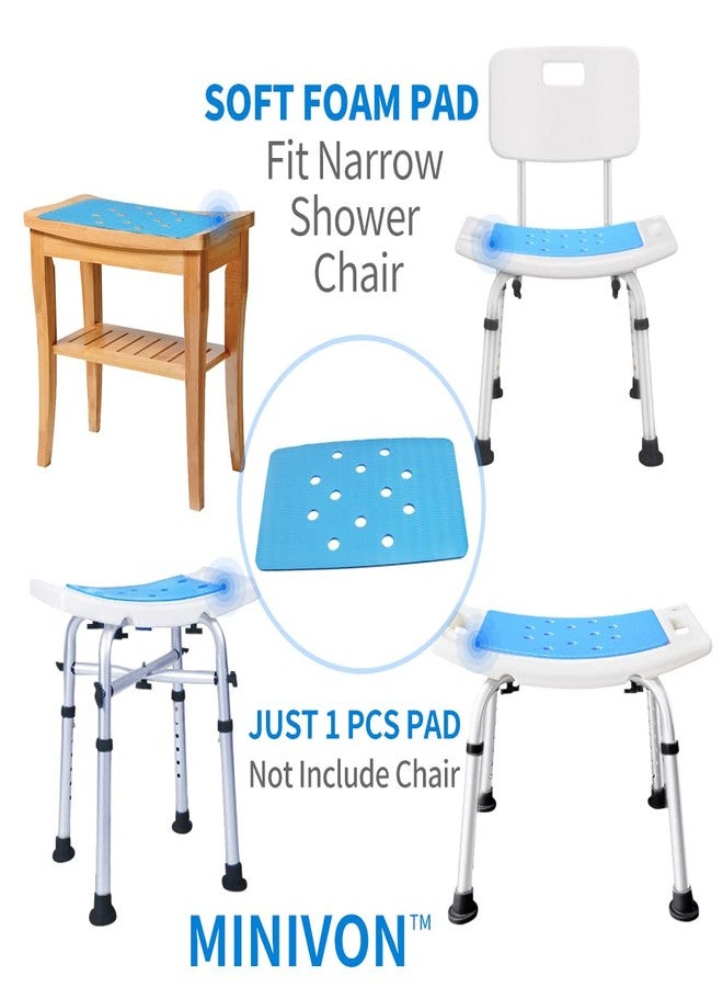 MINIVON Narrow Shower Bench Cushion -Waterproof Non Slip Soft Pad for Bath Chair Stool, Stickable Padded Shower Seat, Bathroom Bathtub Mat Dry Quickly - Image 4