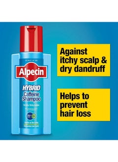 Alpecin Hybrid Shampoo 250Ml | Natural Hair Growth Shampoo For Sensitive And Dry Scalps | Energizer For Strong Hair | Hair Care For Men  - Image 2