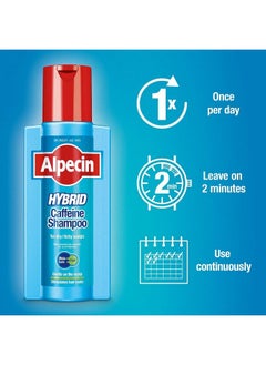 Alpecin Hybrid Shampoo 250Ml | Natural Hair Growth Shampoo For Sensitive And Dry Scalps | Energizer For Strong Hair | Hair Care For Men  - Image 4