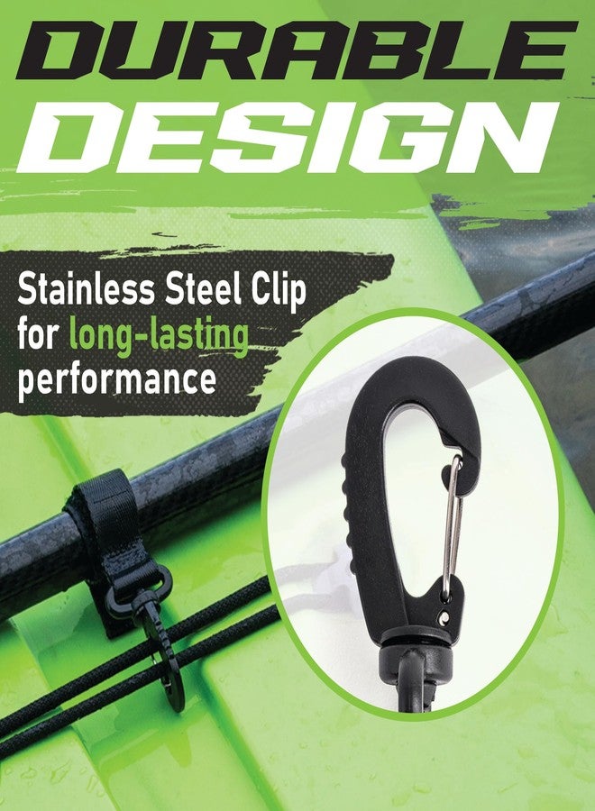 Gradient Fitness 4 Pieces Kayak Paddle Clip, Sup Paddleboard Keeper Paddle Clip Paddle Holder (Black) - Image 3