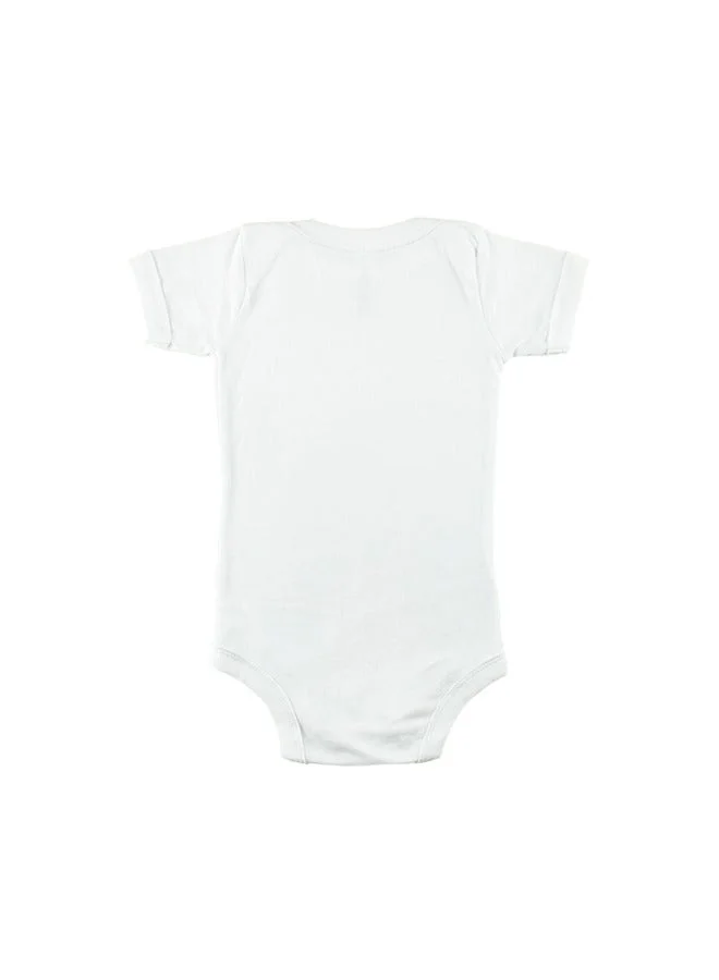 ماتشينج فاميلي اوتفيتس Matching Family Outfits - Happy Birthday Daddy - White- Baby Romper