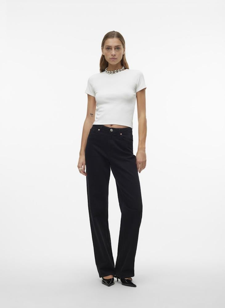 VERO MODA Casual Crew Neck T-Shirt - Image 5