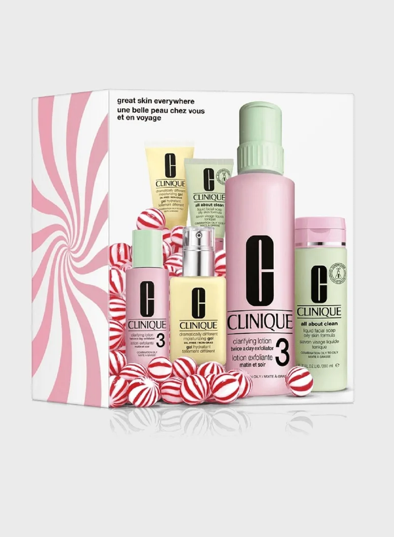 CLINIQUE Great Skin Everywhere Set - Skin Type 3,4, 16% Savings