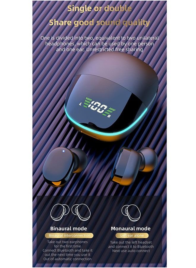 ZCM-HAPPY TWS Wireless Headphones Bluetooth 5.0 Dual Stereo Bass Touch Control Life Waterproof  - Image 5