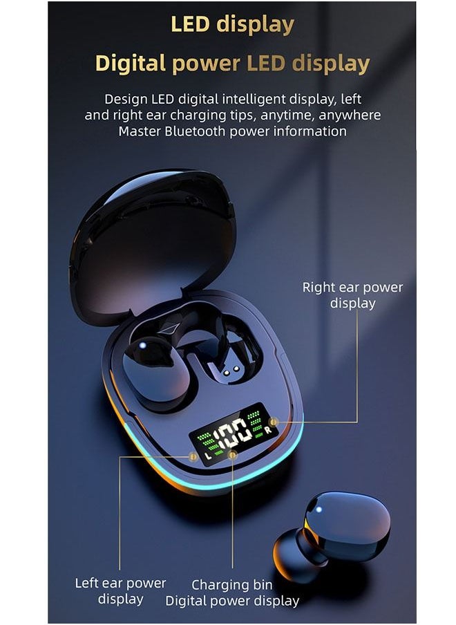 ZCM-HAPPY TWS Wireless Headphones Bluetooth 5.0 Dual Stereo Bass Touch Control Life Waterproof  - Image 2