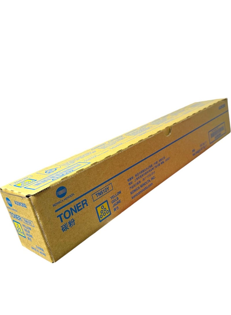 تونر بيز هاب TN-512 أصفر 26,000 صفحة إنتاج / C454/C454E/C554/C554E