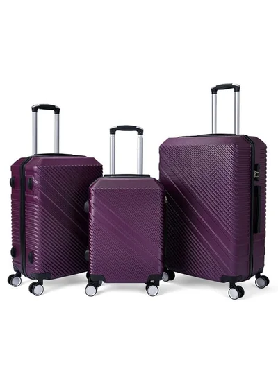 LIMRA A travel bag set consisting of 3 luggage bags maroon/black