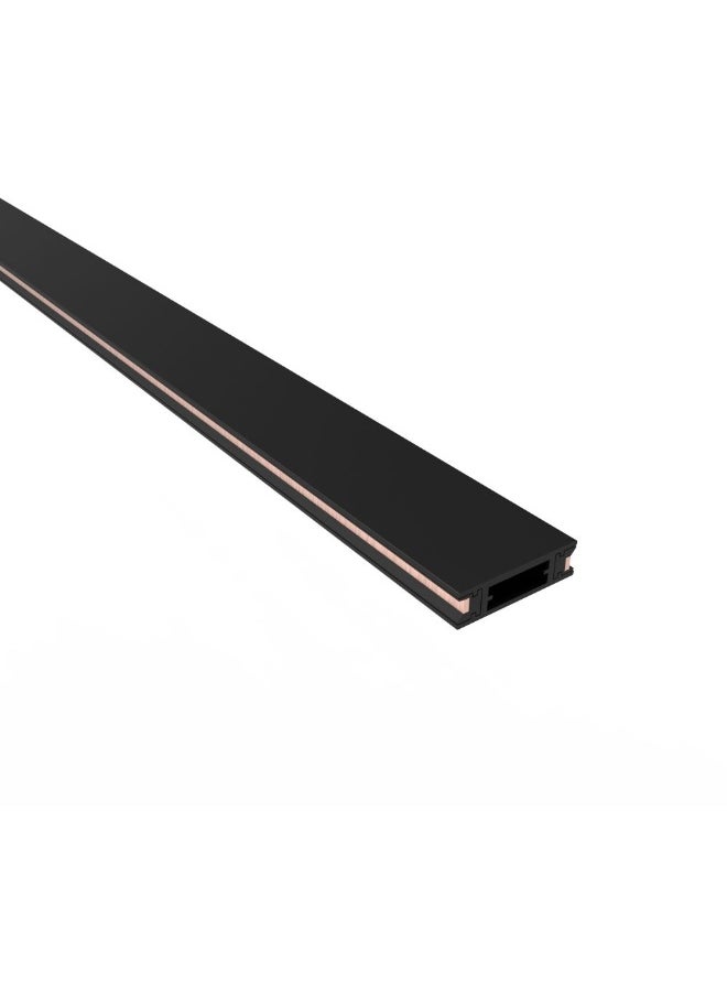 DANUBE HOME Milano Magentic Track Light - 2 Metre Indoor Lighting Fixture With 2700-6000K Color Temperature Durable Alluminium Built - Black Finish Ceiling Lights For Home & Office - 200X16.7X4.5Cm 
