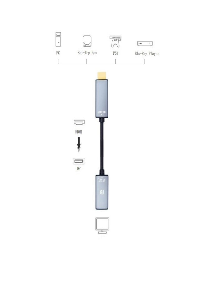 CORN HDMI to DisplayPort Adapter 4K@60Hz High Speed HDMI Male to DP Female Converter Cable Compatible for PC Graphics Card Laptop Mini NS PS5/4 Xbox One/360 - Image 2