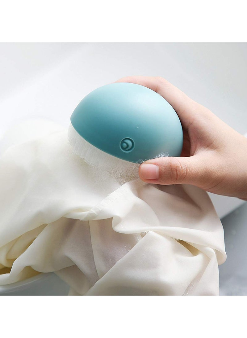 SYOSI فرشاة غسيل على شكل حوت 2 قطعة، فرشاة غسيل صغيرة إبداعية لطيفة من SYOSI، فرشاة تنظيف متعددة الاستخدامات منزلية بدون تساقط للأقمشة والمطبخ والسجادة والأحذية - Image 3