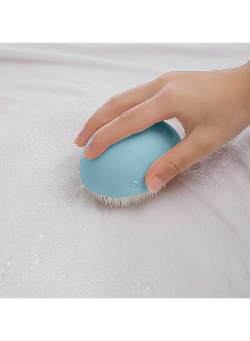 SYOSI فرشاة غسيل على شكل حوت 2 قطعة، فرشاة غسيل صغيرة إبداعية لطيفة من SYOSI، فرشاة تنظيف متعددة الاستخدامات منزلية بدون تساقط للأقمشة والمطبخ والسجادة والأحذية - Image 4