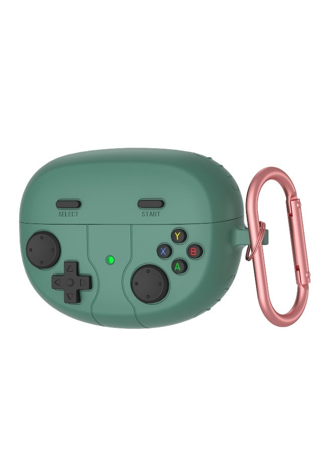 3D cartoon game console design case, compatible with Bose Ultra open, suitable for both men and women, comprehensive protection against falls, soft washable material. Hook and clasp