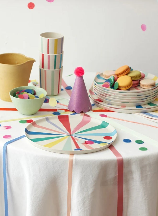 Meri Meri Bamboo Bright Stripe Cups - Image 2