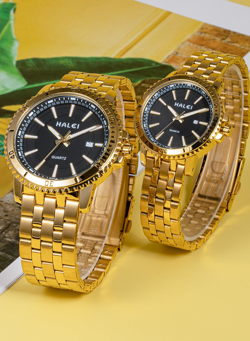 هالي ساعة HALEI Harley 8034ML كوارتز بسيطة للزوجين - Image 4