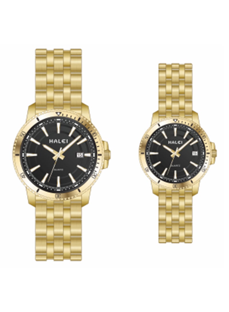 هالي ساعة HALEI Harley 8034ML كوارتز بسيطة للزوجين - Image 1