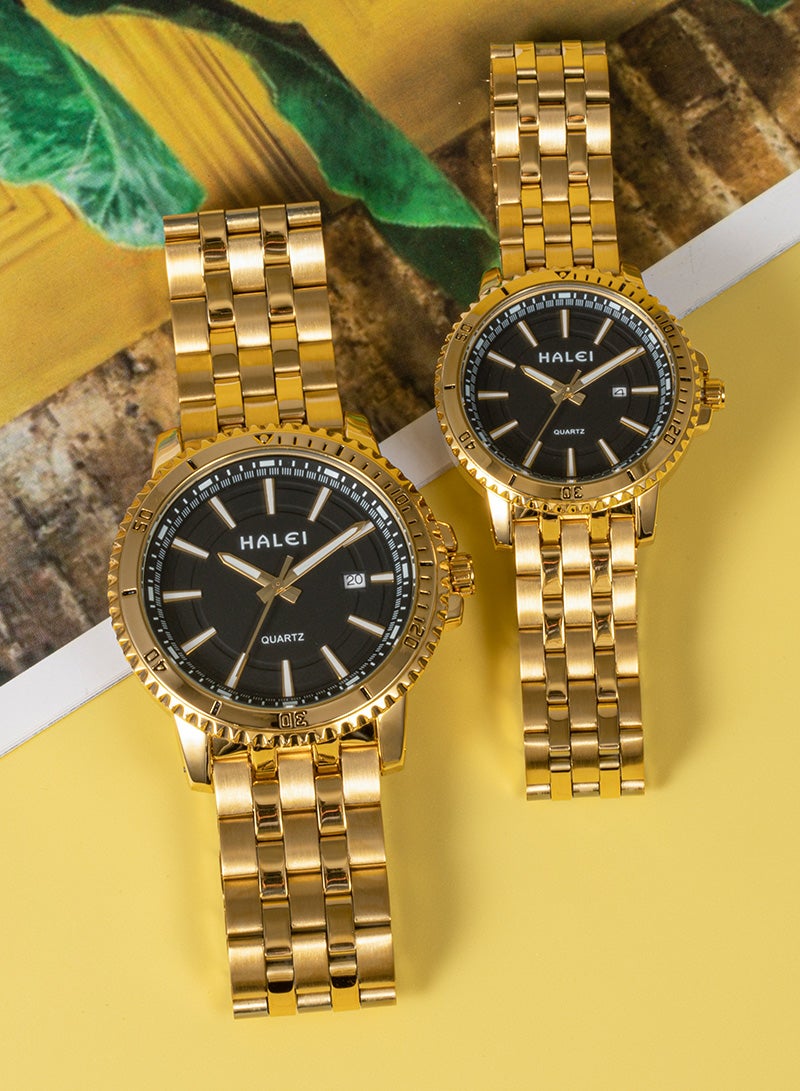 هالي ساعة HALEI Harley 8034ML كوارتز بسيطة للزوجين - Image 3