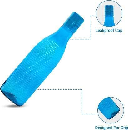 REGOLITH ENTERPRISES Plastic Fridge Water Bottle Set Checkered Pattern Outdoor Camping Home Travel Picnic Gym Sport Water Bottle 1000 ml 6 - Image 4