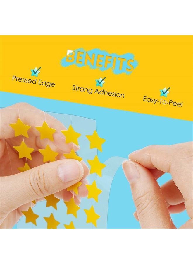 BAGLAK Star Shape Pimple Patch -160 Patches - Yellow & Blue, Hydrocolloid Spot Dots - Blemishes Patch - Pimple Stickers, Patches To Cover Facial Blemishes - Image 2