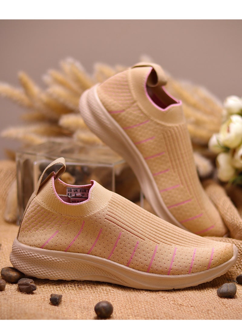 Tat Running and Walking Sneakers-beige  - Image 1