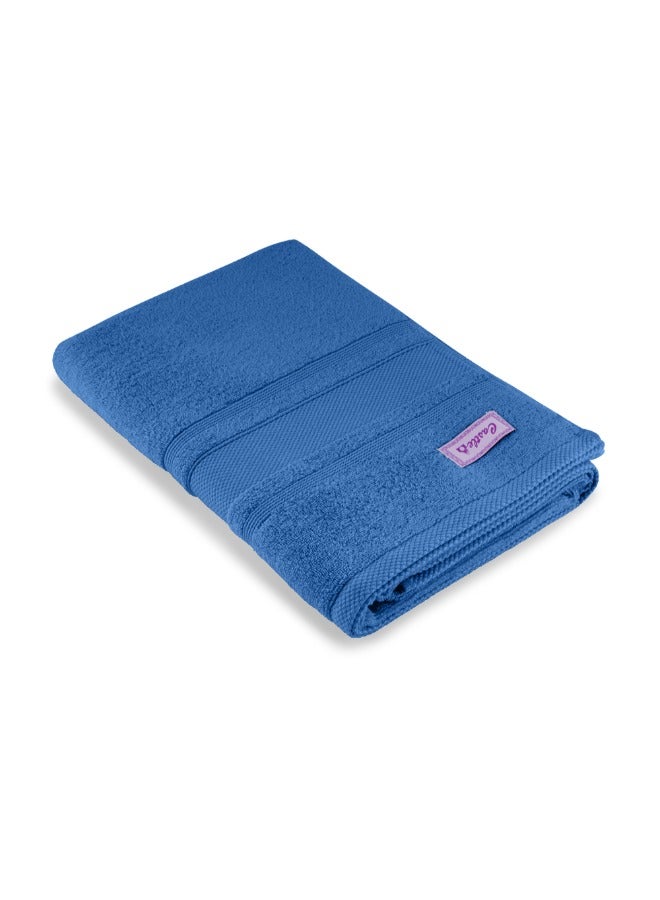 BYFT Home Castle (Blue) Premium Cotton Bath Sheet (90 X 180 Cm-Set Of 1) Highly Absorbent, High Quality Bath Linen With Diamond Dobby 550 Gsm - Image 3