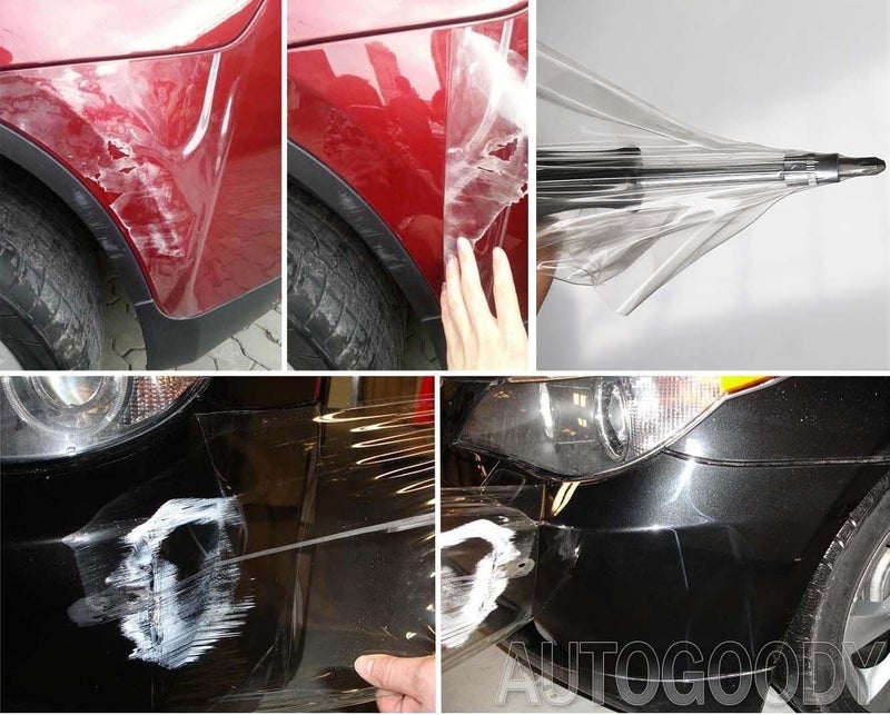 Fangfei Clear Paint Protection Bulk Vinyl PPF Car Wrap Film Self- Healing TPU Film Motor Bicycle Frame Protective Film (Transparent, 8" x 120") - Image 5
