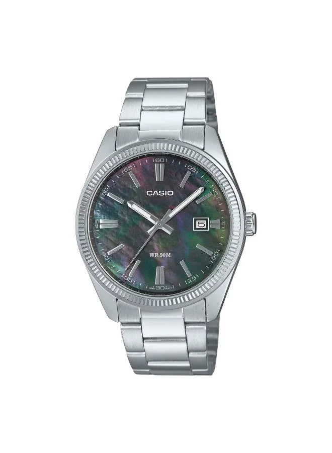 CASIO Men's Stainless Steel Analog Watch MTP-1302DS-1AVDF - 38.5 mm