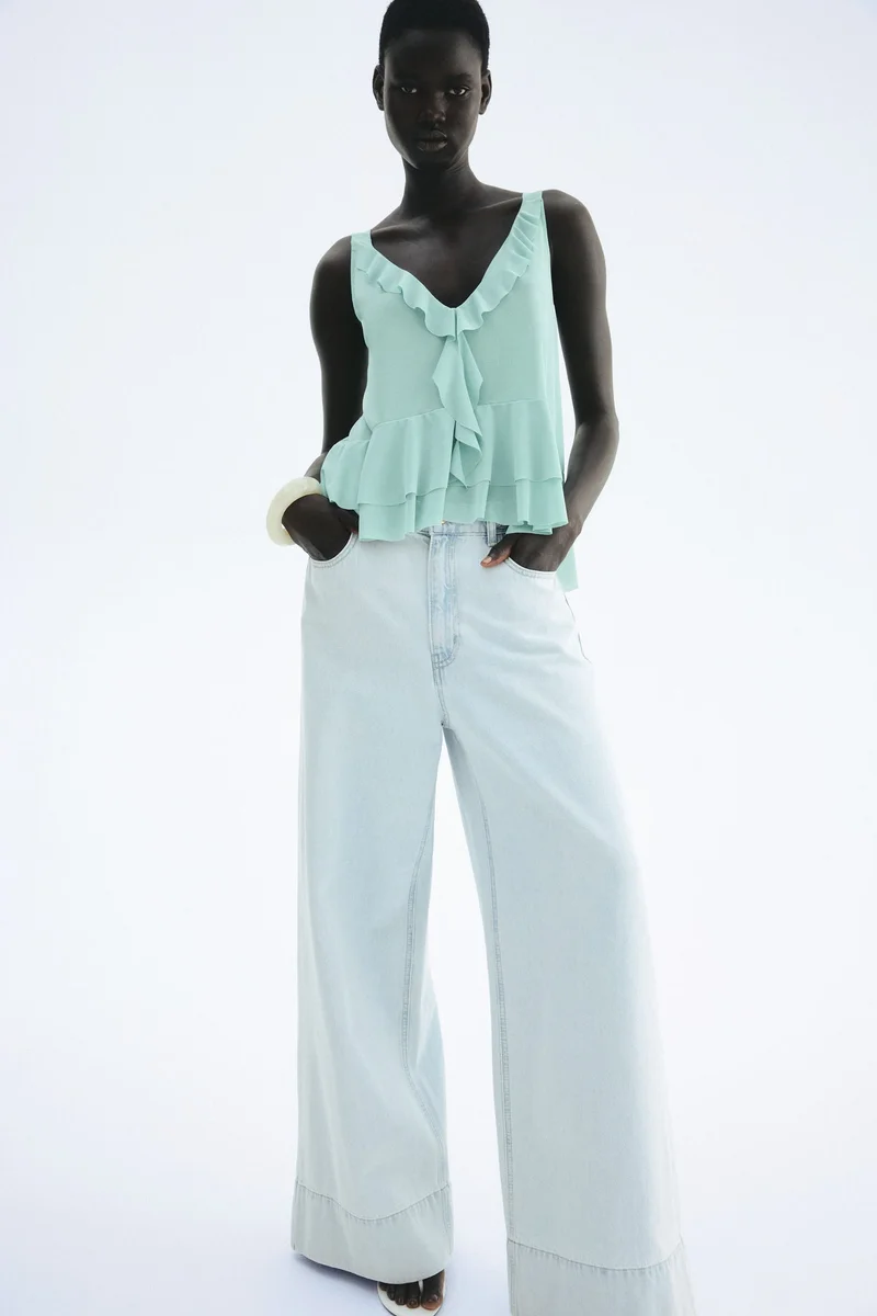 H&M Flounced vest top