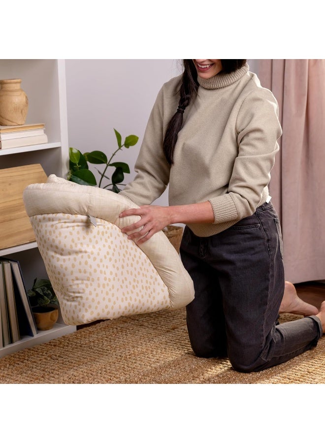 Ingenuity Every Season Plush Lambswool Baby Play Gym and Play Mat, Breathable, Tummy Time Mat, 0+ Months - Natural - Image 5