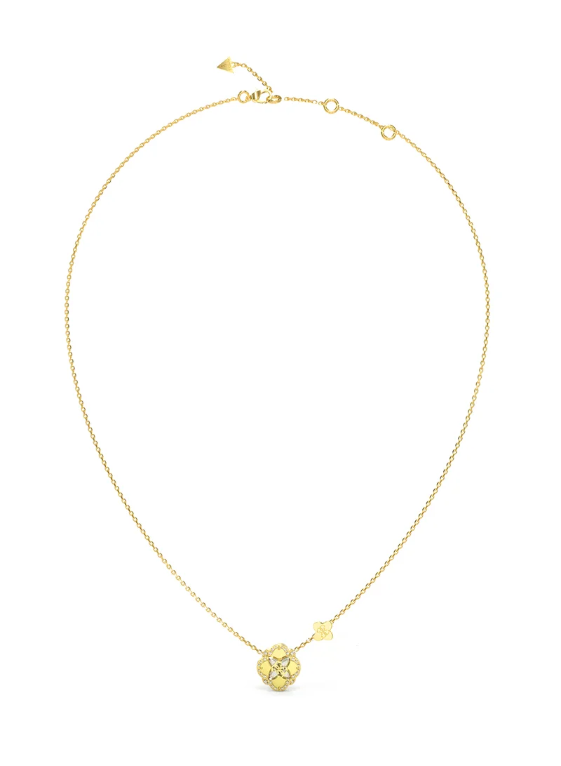 GUESS Wild Flower Logo Necklace