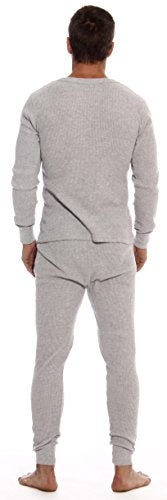 At The Buzzer Thermal Underwear Set for Men 95962-Grey-XL - Image 3