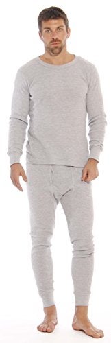 At The Buzzer Thermal Underwear Set for Men 95962-Grey-XL - Image 1