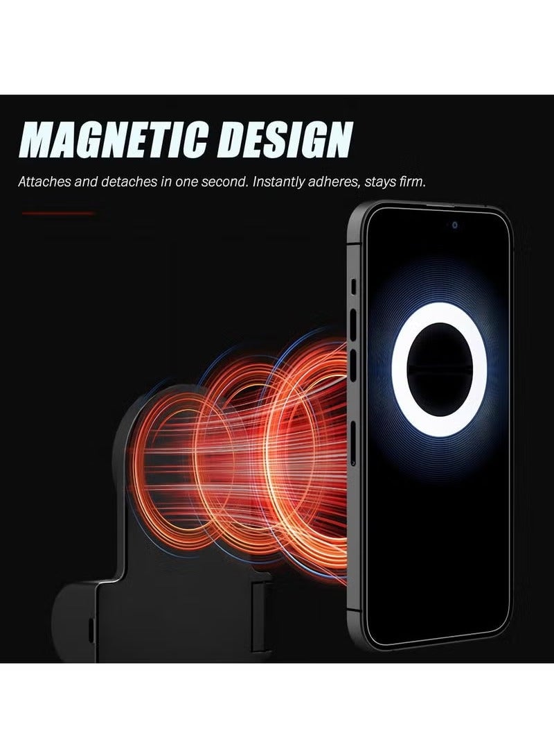 TIGER Magnetic Selfie Ring Light with Rechargeable LED Fill Light & Snap Grip – Wireless Bluetooth Remote Control Camera Handle for iPhone & Smartphones | MagSafe-Compatible Lighting Accessory for Photos, Reels, Vlogging & Video Shooting - Image 2