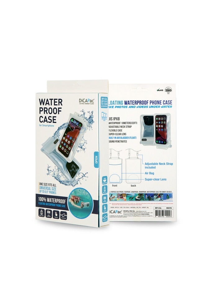 DICAPAC C2 Floating Waterproof Phone Case - Durable, Full-Body Protection for Swimming, Beach, and Outdoor Adventures-Black - Image 4
