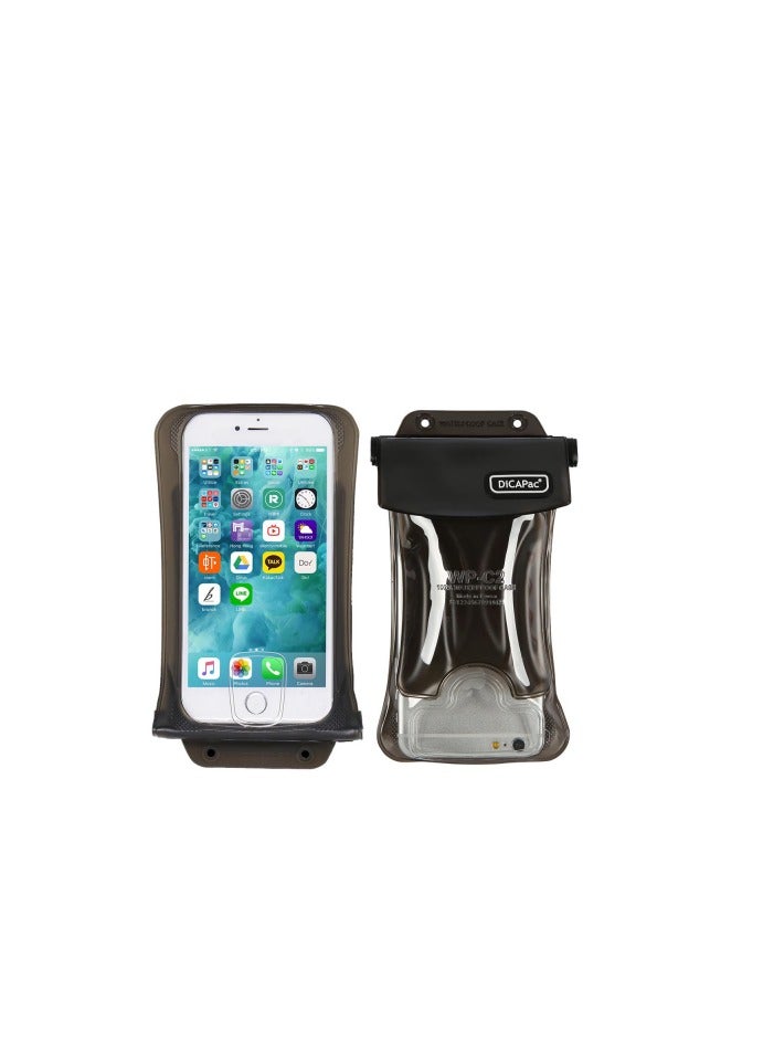 DICAPAC C2 Floating Waterproof Phone Case - Durable, Full-Body Protection for Swimming, Beach, and Outdoor Adventures-Black - Image 2