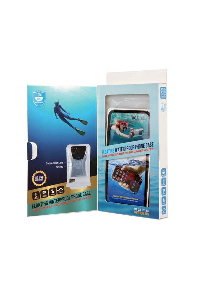DICAPAC C2 Floating Waterproof Phone Case - Durable, Full-Body Protection for Swimming, Beach, and Outdoor Adventures-Black - Image 5