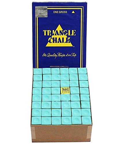 Laxmi Ganesh Billiard Laxmi Ganesh Billiard Triangle Chalk for Snooker and Pool CUE 144 Piece Green  - Image 2