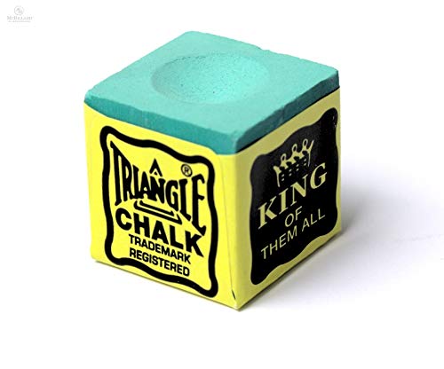 Laxmi Ganesh Billiard Laxmi Ganesh Billiard Triangle Chalk for Snooker and Pool CUE 144 Piece Green  - Image 3