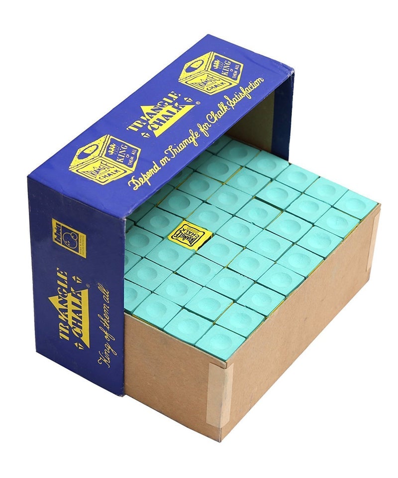Laxmi Ganesh Billiard Laxmi Ganesh Billiard Triangle Chalk for Snooker and Pool CUE 144 Piece Green  - Image 1