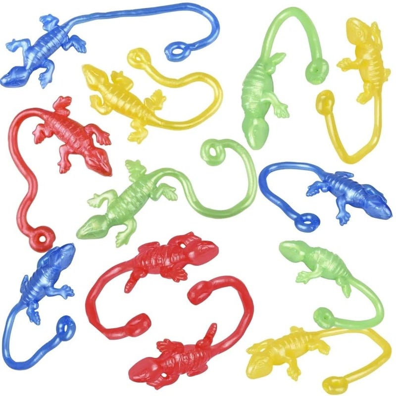 Rhode Island Novelty SKLIZAR Lizards, 12 Pack, Assorted Colors - Image 1