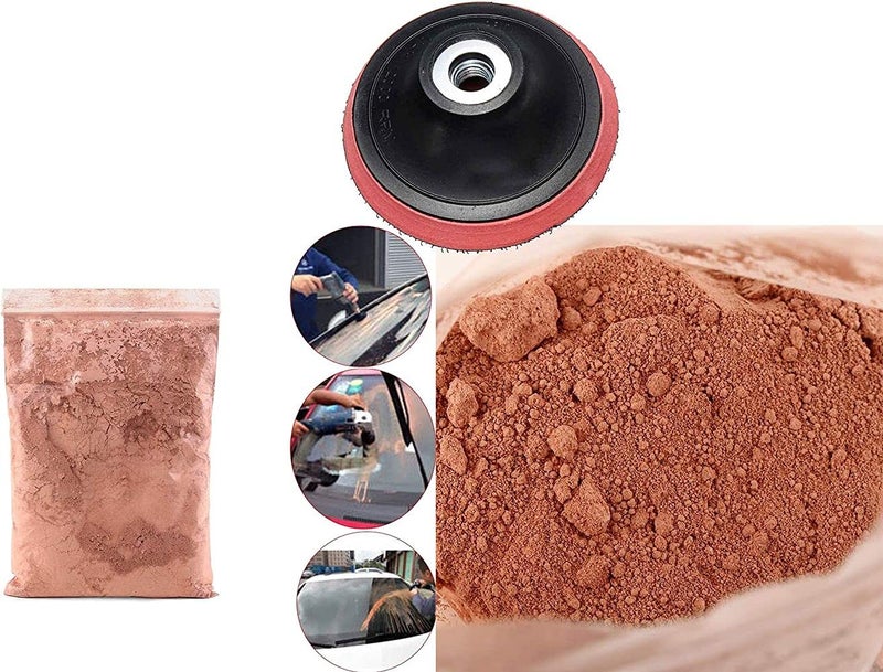 DIY Crafts CTDIYHI53735 9pcs Mirrors Windshields Repair Glass Polishing Set Watch Car Windows Easy Use Wheel Cerium Oxide Powder - Image 5