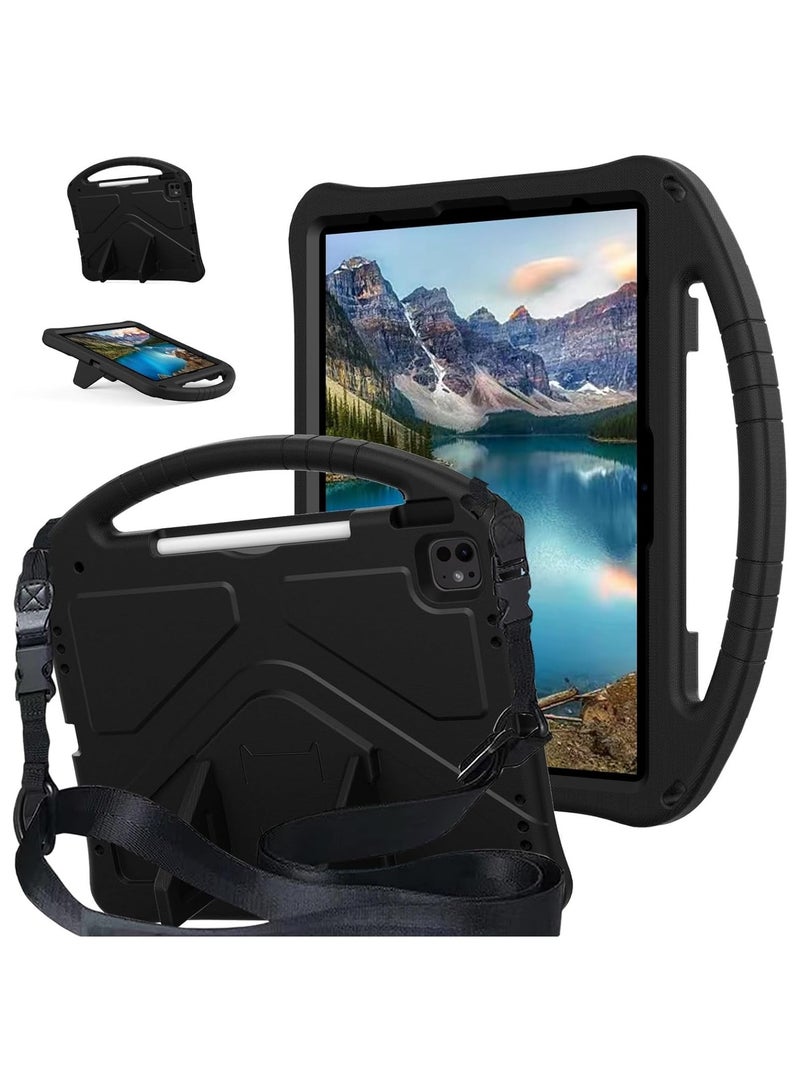 عام حافظة للأطفال متوافقة مع آي باد برو 13 (2024) حافظة للكمبيوتر اللوحي ، حافظة واقية خفيفة الوزن من إيفا للأطفال مقاومة للصدمات ، حافظة واقية مقاومة للصدمات - Image 1