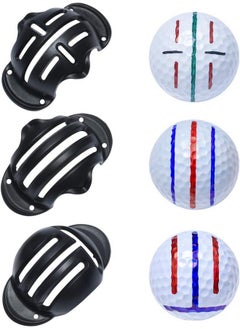 Cualfec 8 Pack Golf Ball Marker,Golf Ball Line Drawing Marker,Golf Ball Liner Golf Ball Marking Tool Kit Golf Accessories Golf Ball Marker Stencil  - Image 2
